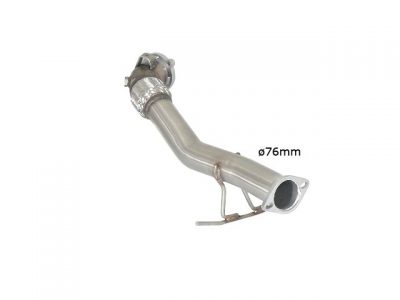 Downpipe inox - Putken halkaisija 76 mm Ford Focus II (typ DA3) RS 2.5 Turbo (224kW) ø76mm vm.2009-, Ragazzon