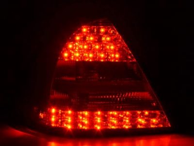 Led takavalot Mercedes C-srj W203 Sedan vm.01-04, punainen/kirkas, FK-Automotive