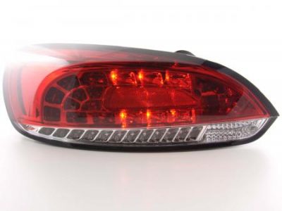 Led takavalot VW Scirocco 3 13 vm.08-, punainen/kirkas, FK-Automotive