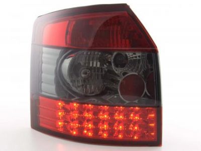 Led takavalot Audi A4 Avant 8E vm.01-04, musta/puna, FK-Automotive