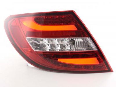 Led takavalot Mercedes C-srj W204 vm.2011-, punainen/kirkas, FK-Automotive