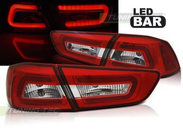 Led takavalot Mitsubishi Lancer 8 Sedan vm.08-11, puna/valko