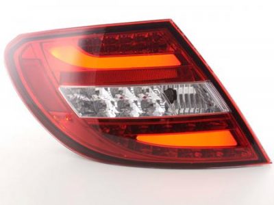 Led takavalot Mercedes C-srj W204 vm.07-11, punainen /kirkas, FK-Automotive