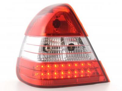 Led takavalot Mercedes C-srj W202 vm.96-00, puna/kirkas, FK-Automotive