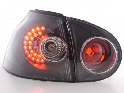 Led takavalot VW Golf 5 1K vm.2003-2008, musta, FK-Automotive