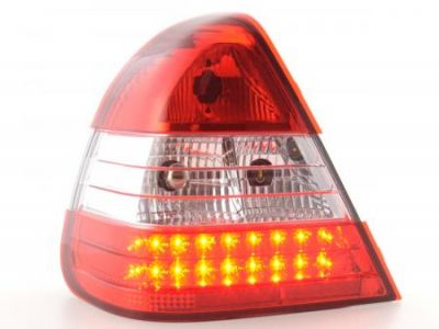 Led takavalot Mercedes C-srj W202 vm.96-00, puna/kirkas, FK-Automotive