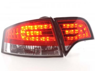 Led takavalot Audi A4 Sedan 8E vm.04-07, punainen/kirkas, FK-Automotive