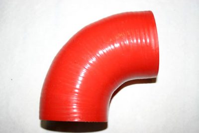 Silikoniletku 90 astetta 51mm punainen, 4-kerroksinen XA universal