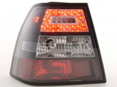 Led takavalot VW Bora 1J vm.98-03, kirkas/musta, FK-Automotive