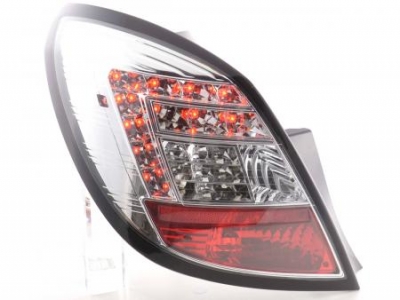 Led takavalot Opel Corsa D 5-ov vm.06-10, kromi, FK-Automotive