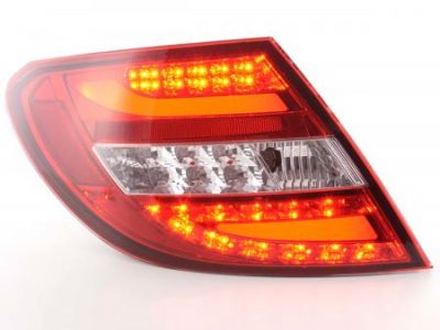 Led takavalot Mercedes C-srj W204 vm.07-11, punainen /kirkas, FK-Automotive