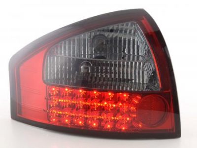 Led takavalot Audi A6 Sedan 4B vm.97-03, puna/musta, FK-Automotive