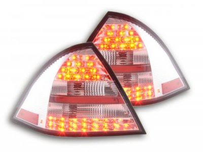 Led takavalot Mercedes C-srj W203 Sedan vm.01-04, punainen/kirkas, FK-Automotive