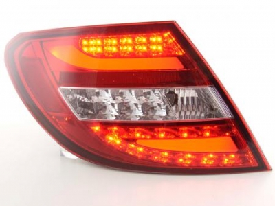 Led takavalot Mercedes C-srj W204 vm.2011-, punainen/kirkas, FK-Automotive