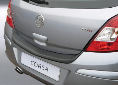 Takapuskurin suoja Opel Corsa D 5-ov, vm.6/2006-12/2014 , Harjattu alumiini, RGM