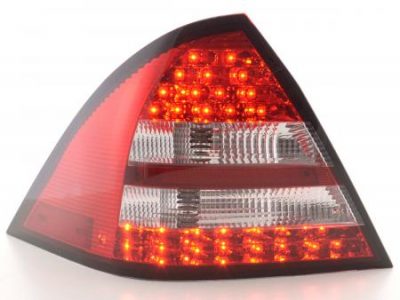 Led takavalot Mercedes C-srj W203 Sedan vm.05-07, punainen/kirkas, FK-Automotive