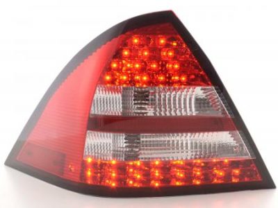 Led takavalot Mercedes C-srj W203 Sedan vm.05-07, punainen/kirkas, FK-Automotive