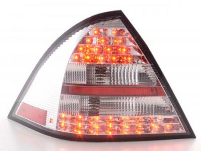 Led takavalot Mercedes C-srj W203 Sedan vm.01-04, punainen/kirkas, FK-Automotive