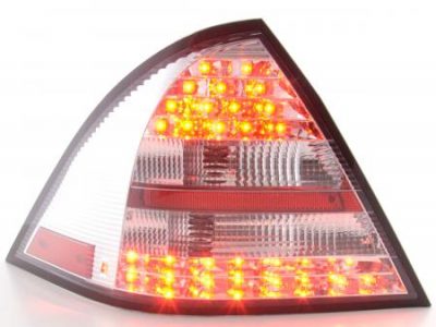 Led takavalot Mercedes C-srj W203 Sedan vm.01-04, punainen/kirkas, FK-Automotive