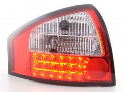 Led takavalot Audi A6 Sedan 4B vm.97-03, puna/kirkas, FK-Automotive