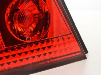 Led takavalot BMW 5-srj E60 Sedan vm.07-09, punainen/kirkas, FK-Automotive