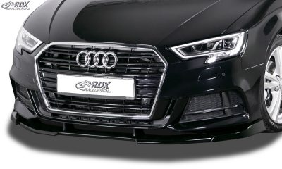 Etuspoileri Audi A3 8V, 8VA Sportback, 8VS Sedan, 8V7 cabrio S-Line & S3 (Facelift vm.2016-) etusplitteri, RDX