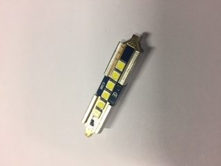 Led tuubipolttimo 42mm canbus 6-lediä, valkoinen, super kirkas