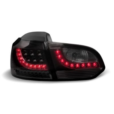 Takavalot VW Golf 6 vm.08-12, LED, musta , JOM