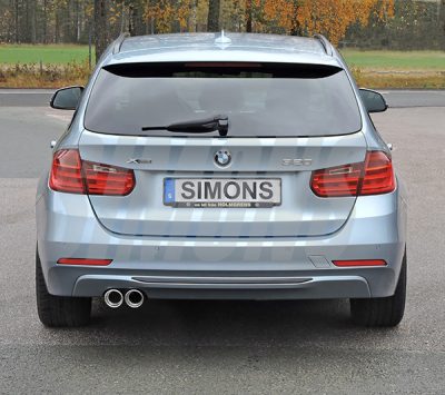 Pakoputkisto BMW 320i (F30/F31) Sedan/Touring 15-, Simons