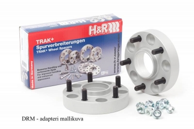 Keskireijän muutos adapterit BMW M14x1,25 5x120 KR.74,0->72,5 15 mm H&R