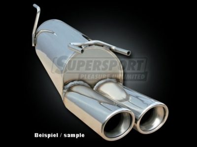 Supersport Ruostumaton äänenvaimennin tupla ulostulo Bmw 7L,F01,F02 Sedan   vm:10/08- : 730D,740D Diesel 155,180,225KW)