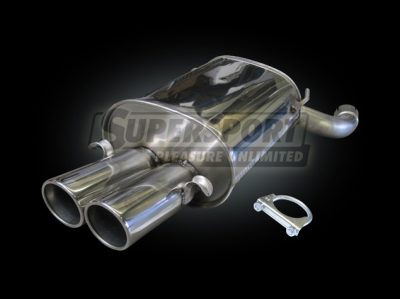 Supersport Ruostumaton äänenvaimennin Bmw E39 Sedan   vm:12/95- : 520i,523i,525i,528i,530i,535i,520D,525D, 525TDS,530D 