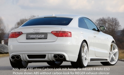 Takahelma Audi A5 B8/B81, Coupé, Cabriolet,  vm.07-11, alkuperäisille tuplaputkille, Carbon-look, Rieger 