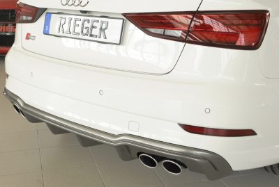 Takapuskurin alaosa Audi A3 S3 (8V) vm.09.16- (ex facelift) 3-ov (cabrio 8V7), 5-ov (sedan 8VS), Rieger