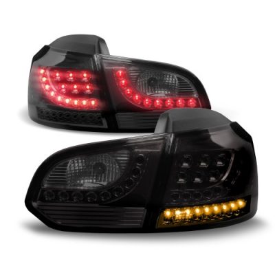 Takavalot VW Golf 6 vm.08-12, LED, musta , JOM