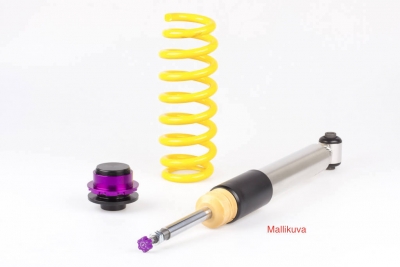 Coilover Audi A3; (8P)
ilman tasonsäätöä myös Sportback; Frontantrieb / myös Sportback; 2WD isk.halk. Ø 50mm vm.03/03- akselimassat etu:-1035 taka:-1005, KW Variant 2