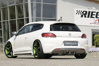 Takapuskurin alaosa VW Scirocco 3 myös R (13) vm.08.08-, myös facelift, 2-ov, Rieger