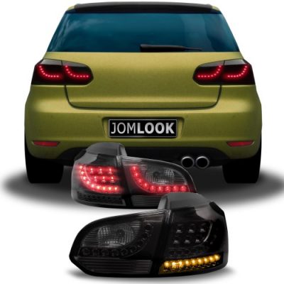 Takavalot VW Golf 6 vm.08-12, LED, musta , JOM