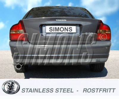 Pakoputkisto Volvo S80 Turbo 2WD 2.0T/2.4T/2.5T/T6 98-06, Simons