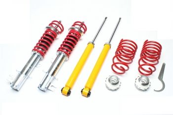 Coilover Fiat Grande Punto 199, 05-, etuaks.max 1000kg, taka-aks.max 850kg, madallus säätövara 35-65mm, Ta-Technix