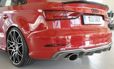 Takapuskurin alaosa Audi A3 (8V) vm.09.16- (ex facelift) 5-ov (sedan 8VS), 3-ov (cabrio 8V7), Rieger