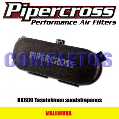  Pipercross Px600 ilmansuodatin, tasalakinen tai kupumallinen