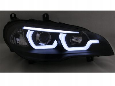 Ajovalot 3D Angel Eyes Bmw X5 E70 07-13 musta 