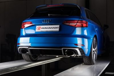 Downpipe + Metallinen katalysaattori 300cpsi Audi RS3 (typ 8P) Sportback 2.5TFSI Quattro (294kW) vm.2017-, Ragazzon