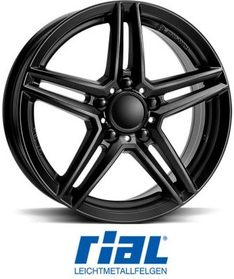 Vanne RIAL M10 jako: 5x112, koko: 16, ET: 48, KR: 66.6, Racing Black