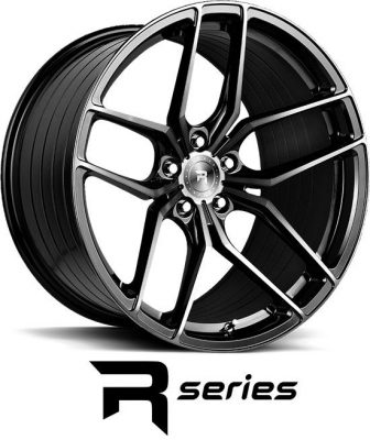 Vanne R-Series R8 jako: 5x112, koko: 20, ET: 50, KR: 66.6, Gloss Black Tinted Face