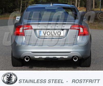 Pakoputkisto, vaimennin tuplaulostulolla Volvo S60/V60 T6 AWD 10-, Simons