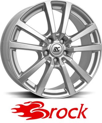 Vanne Brock RC25T jako: 5x130, koko: 16, ET: 43, KR: 84.1, Crystal Silver