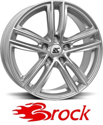 Vanne Brock RC27 jako: 5x100, koko: 17, ET: 43, KR: 63.4, Crystal Silver