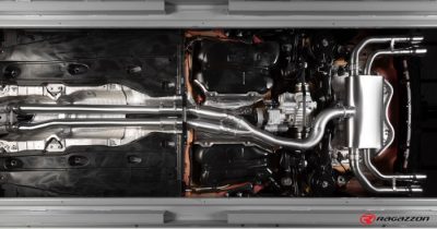 Keskiputki, ruostumaston teräs + Takavaimennin, pyöreä ulostulo 2x90mm Audi RS3 (typ 8P) Sedan 2.5TFSI Quattro (294kW) vm.2017-, Ragazzon
